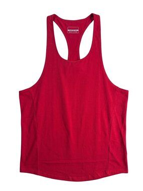 NWT | DEMOZU Crimson Red Performance Racerback Athletic Muscle Tank Top | XL
